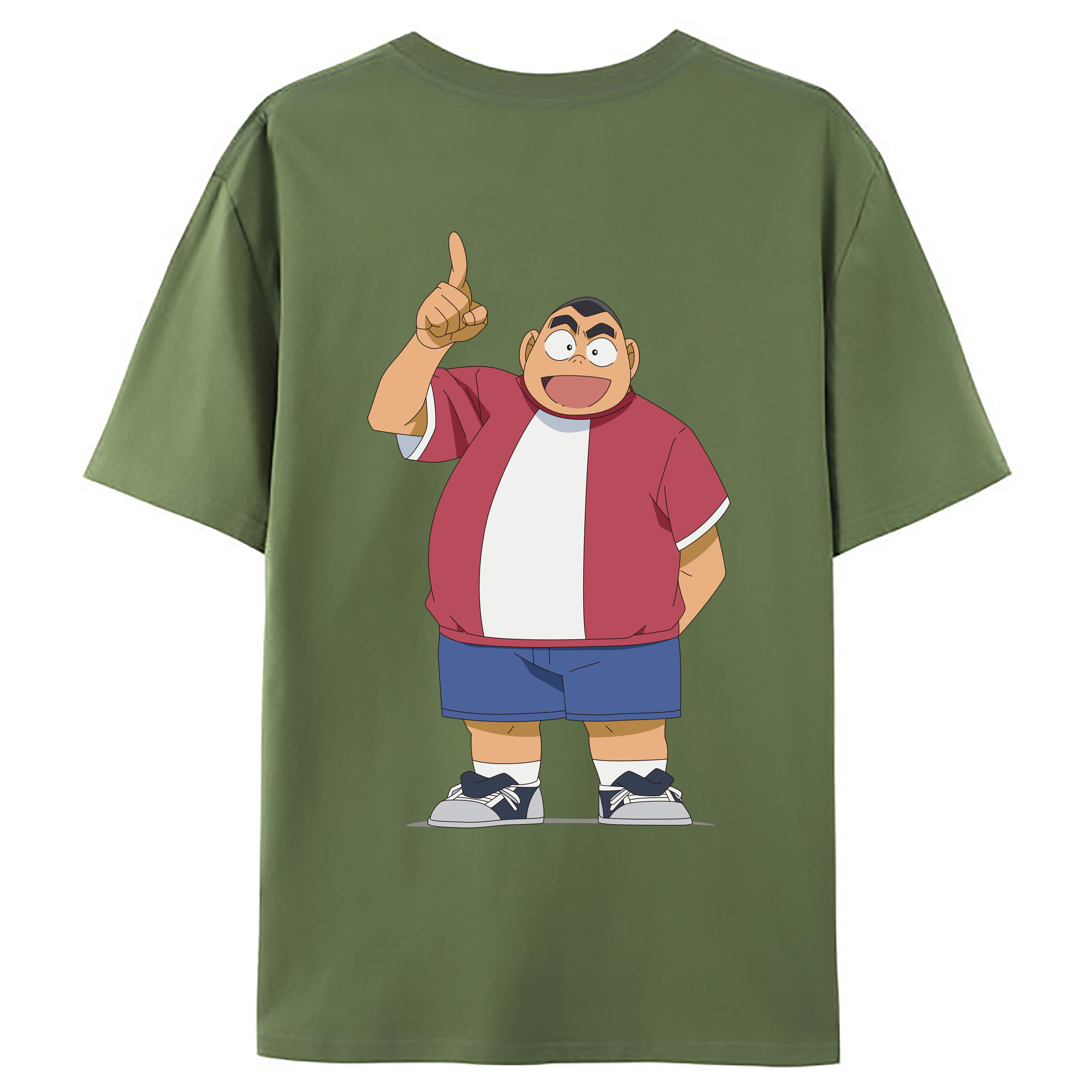 （画像用） 名探偵コナン 小嶋 元太 こじま げんた Detective Conan Kojima Genta 綿100％ メンズ半袖Tシャツ（バックプリント） 通気性